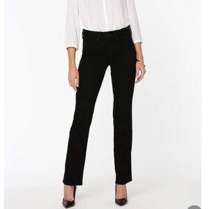 NYDJ Marilyn Straight Jeans size 8 black NWT